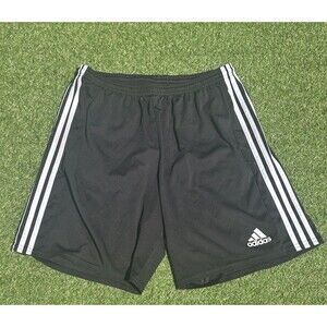 Adidas Aeroready Athletic Shorts Size Youth Teens XL‎ Black 3 Stripe